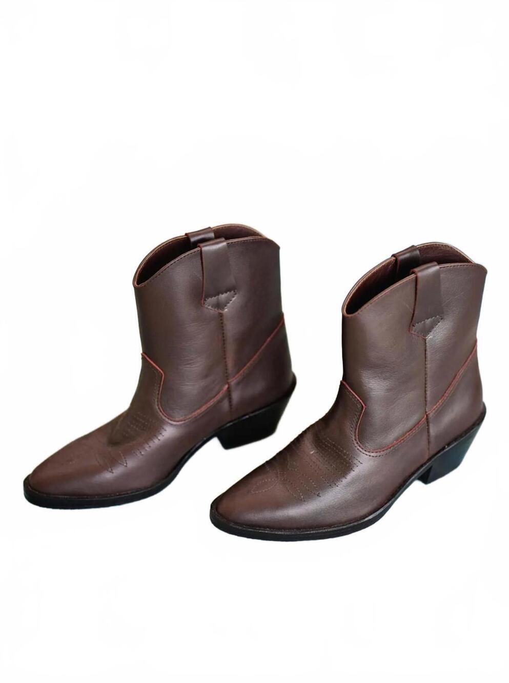 NEW PINK HALEY women's kamila cowboy boot in brown